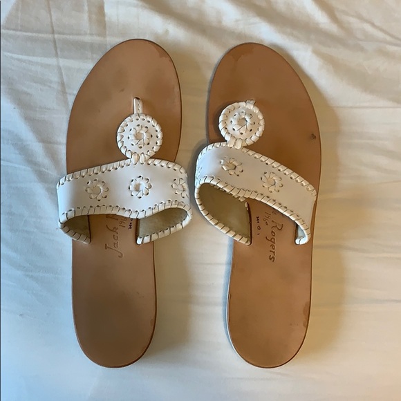 Jack Rogers Shoes - Jack Rogers White Boating Sandals